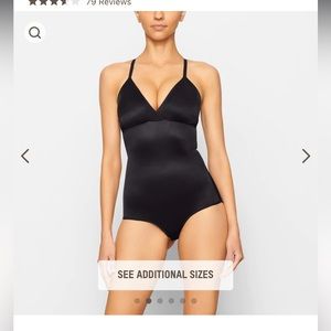 Skims barely there brief bodysuit w/snaps